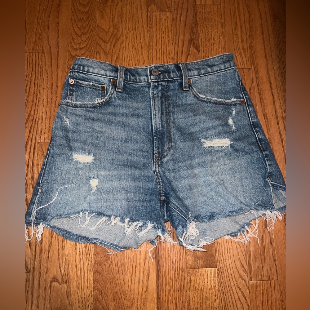 Abercrombie & Fitch High Rise Jean Shorts Size 4
